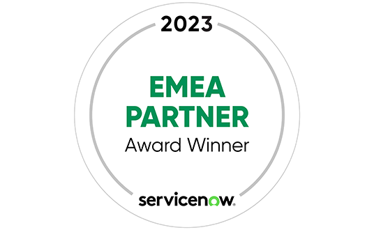 ServiceNow EMEA Partner Award Winner 2023